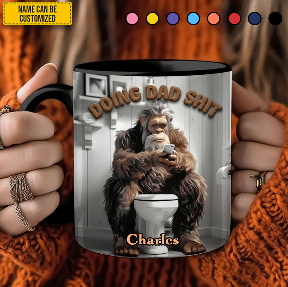 Doing Dad Sh*t - Personalized Dad Accent Mug