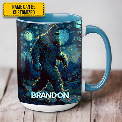 Night Walker - Personalized Bigfoot Accent Mug