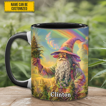 Personalized Whimsical Wizard Weed Accent  Mug