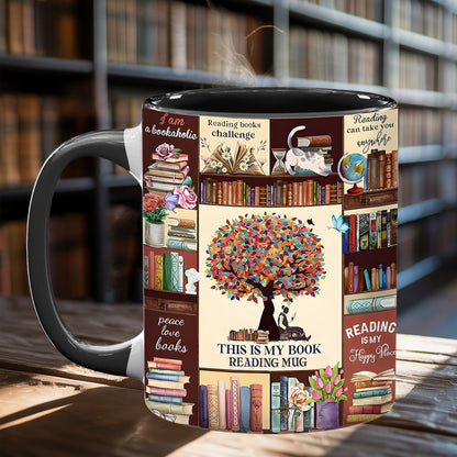 Book Collection Accent Mug