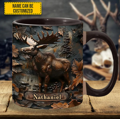 Moose Wilderness – Personalized Hunting Accent Mug