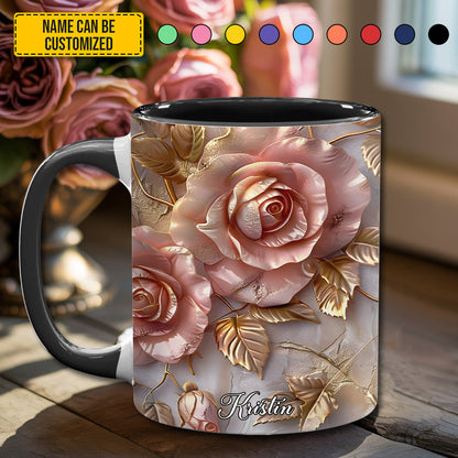 Beautiful Rose - Personalized Accent Mug