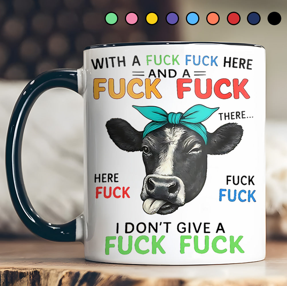 Funny Highland Cow Accent Mug