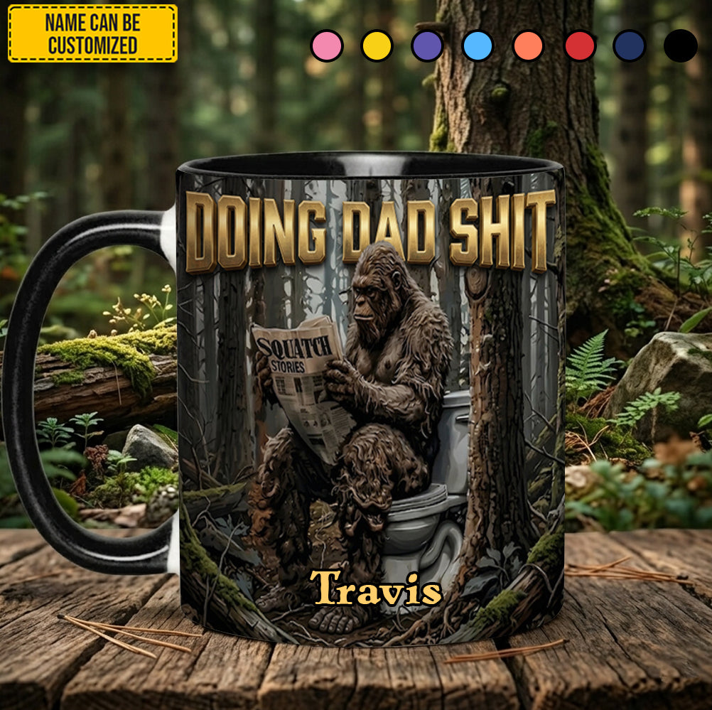 Doing Dad Sh*t - Personalized Dad Accent Mug