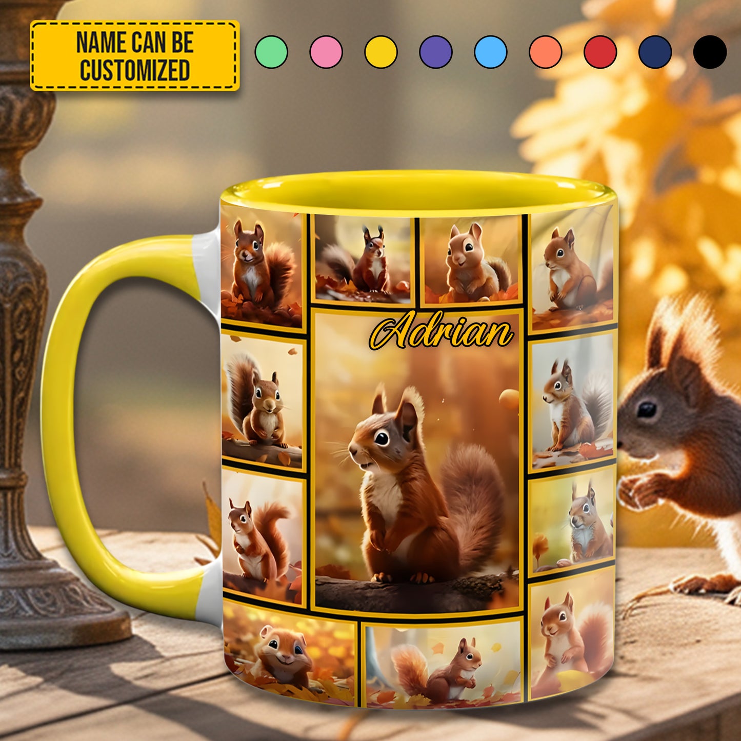Squirrel Collection - Personalized Accent Mug