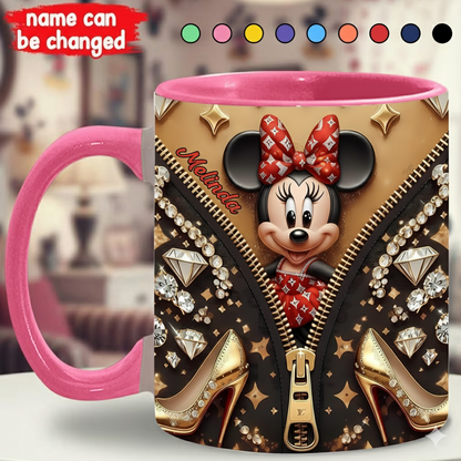 Personalized Happy Mouse Baby Accent Mug