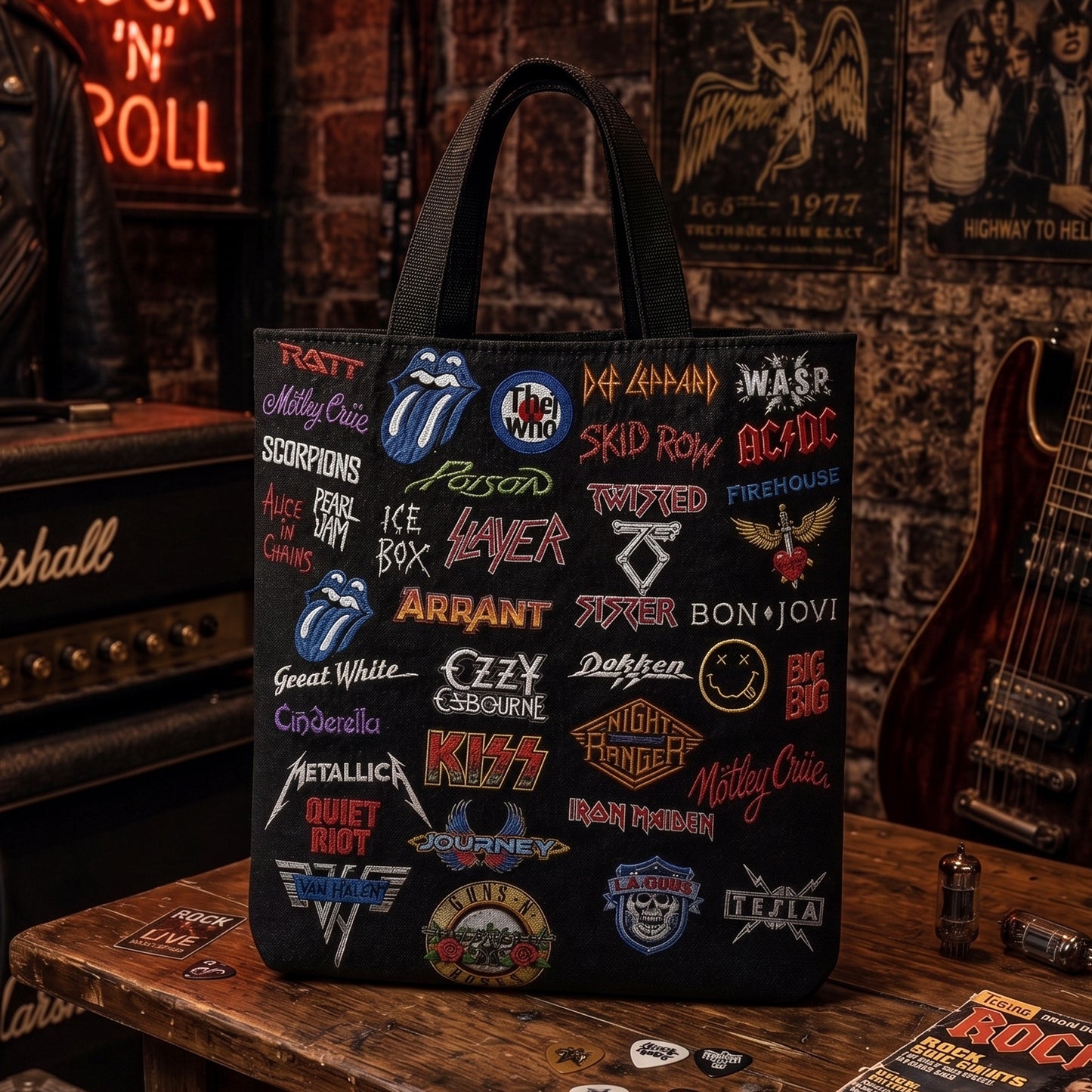 Rock Lovers - Classic Rock  Legends Editions Tote Bag Version 1
