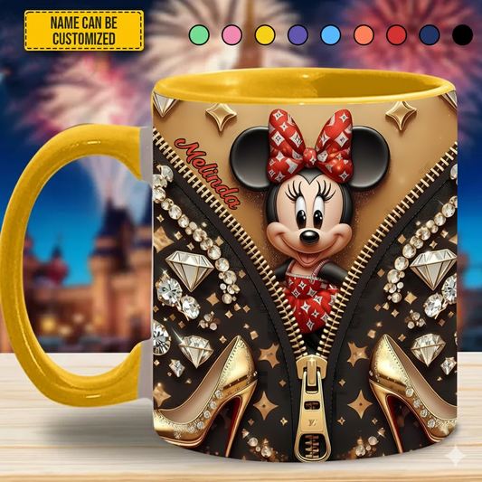 Personalized Happy Mouse Baby Accent Mug