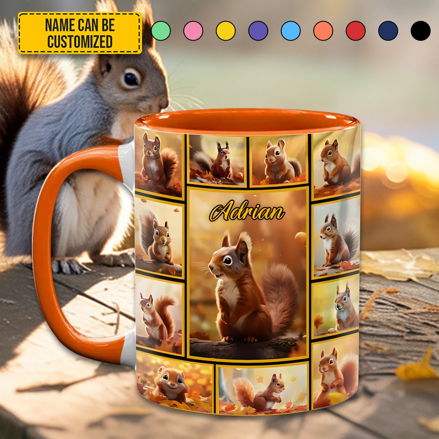 Squirrel Collection - Personalized Accent Mug