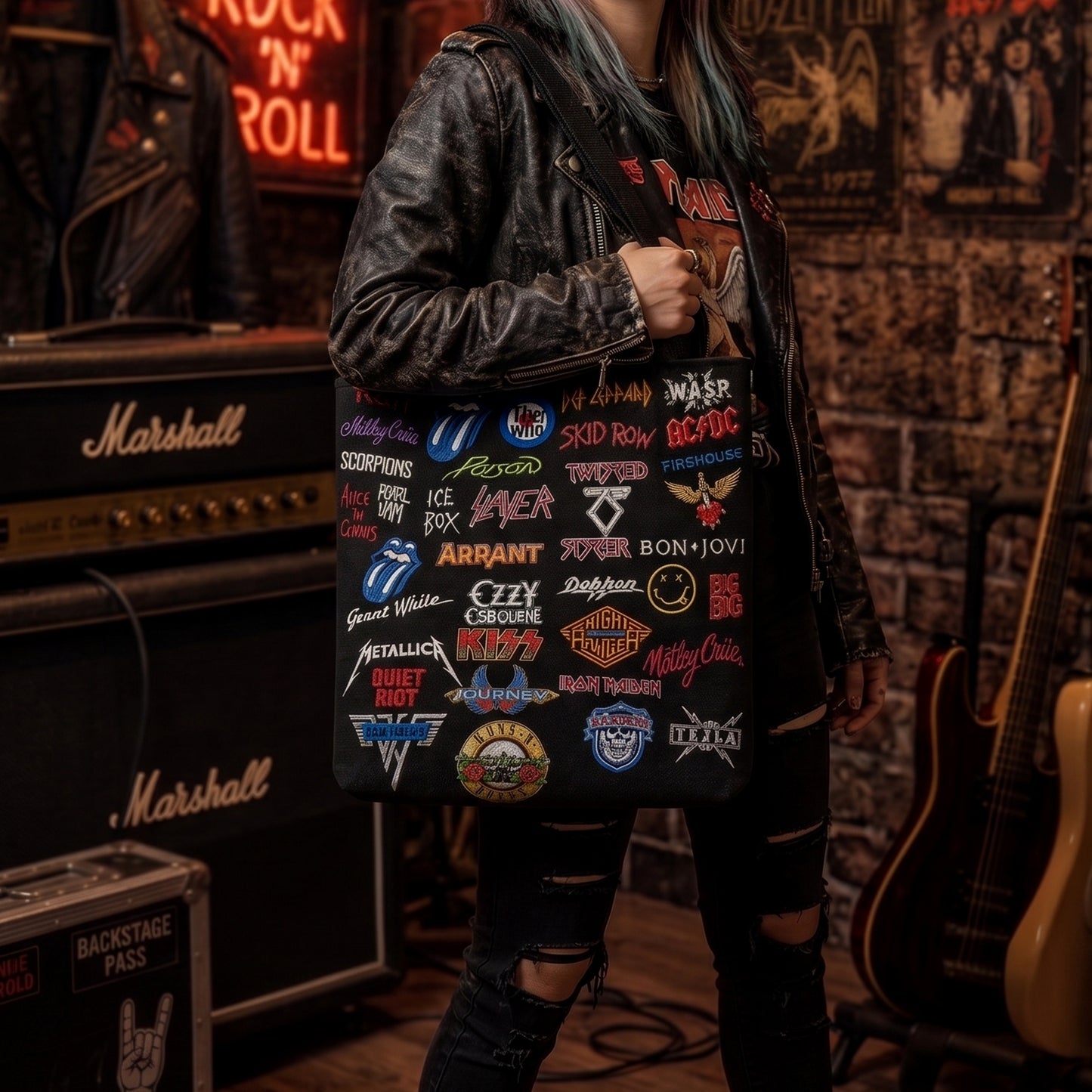 Rock Lovers - Classic Rock  Legends Editions Tote Bag Version 1
