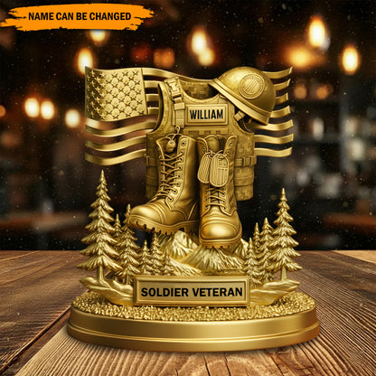 Veteran Valor – Personalized Military Acrylic Plaque