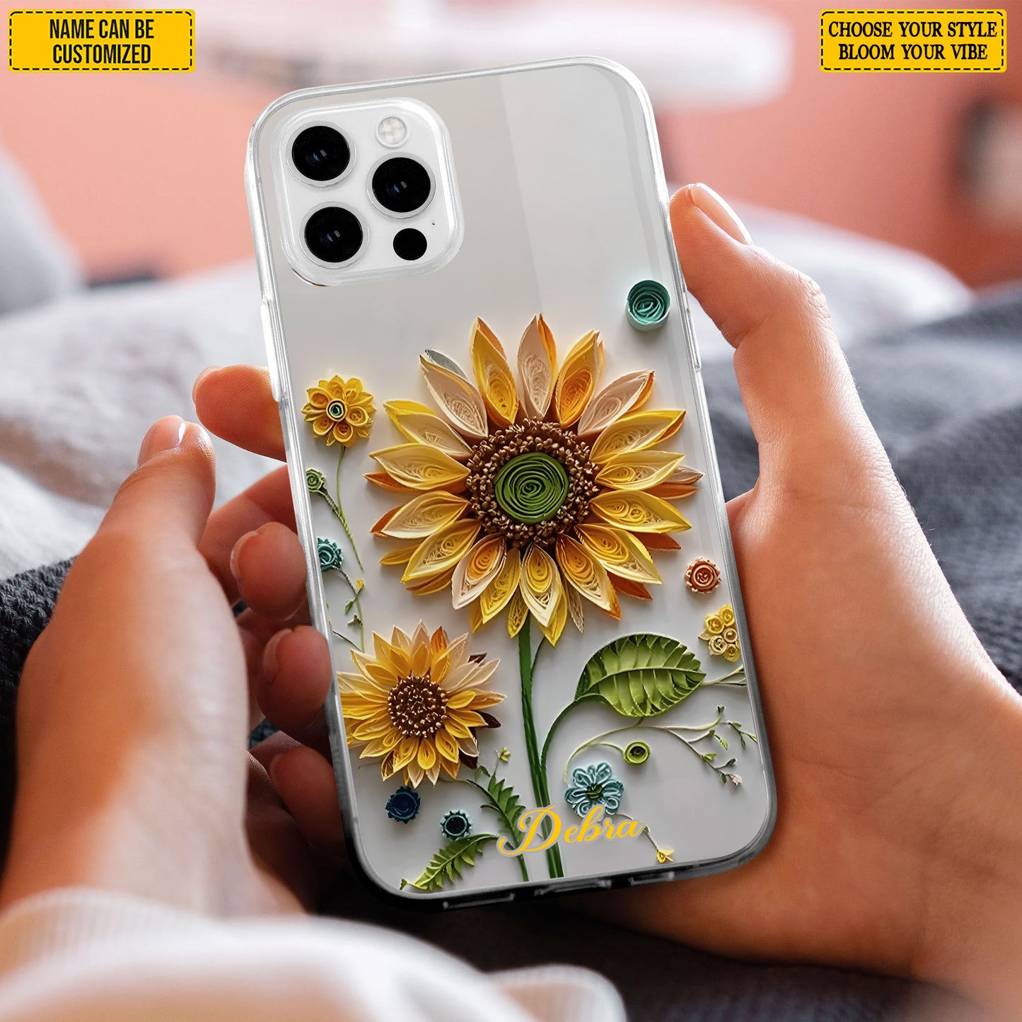 Beautiful Sunflower - Personalized Phone Case