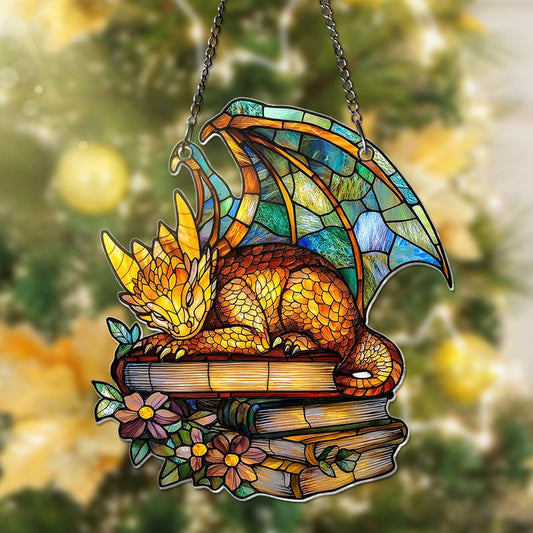 Dragon Books  ACRYLIC Window Hanging
