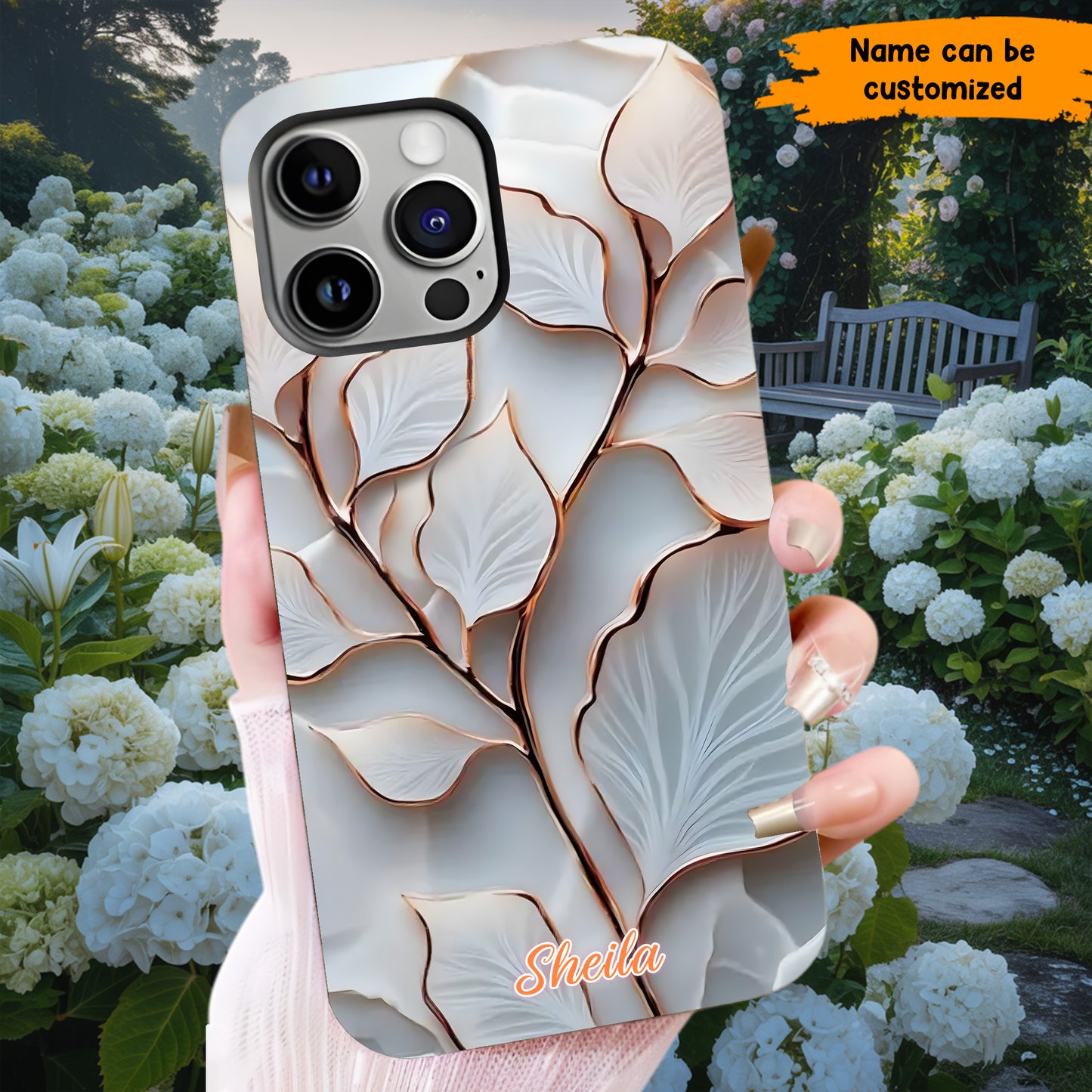 Personalized Elegant Leaf Phone Case