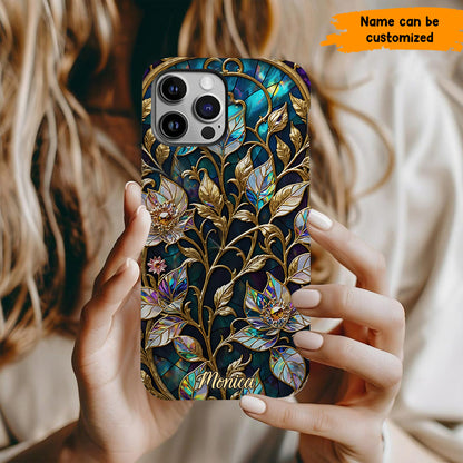 Waxflower & Celestial Quartz  – Personalized Phone Case