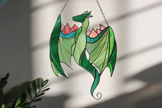 Green Dragon Acrylic Window Hanging