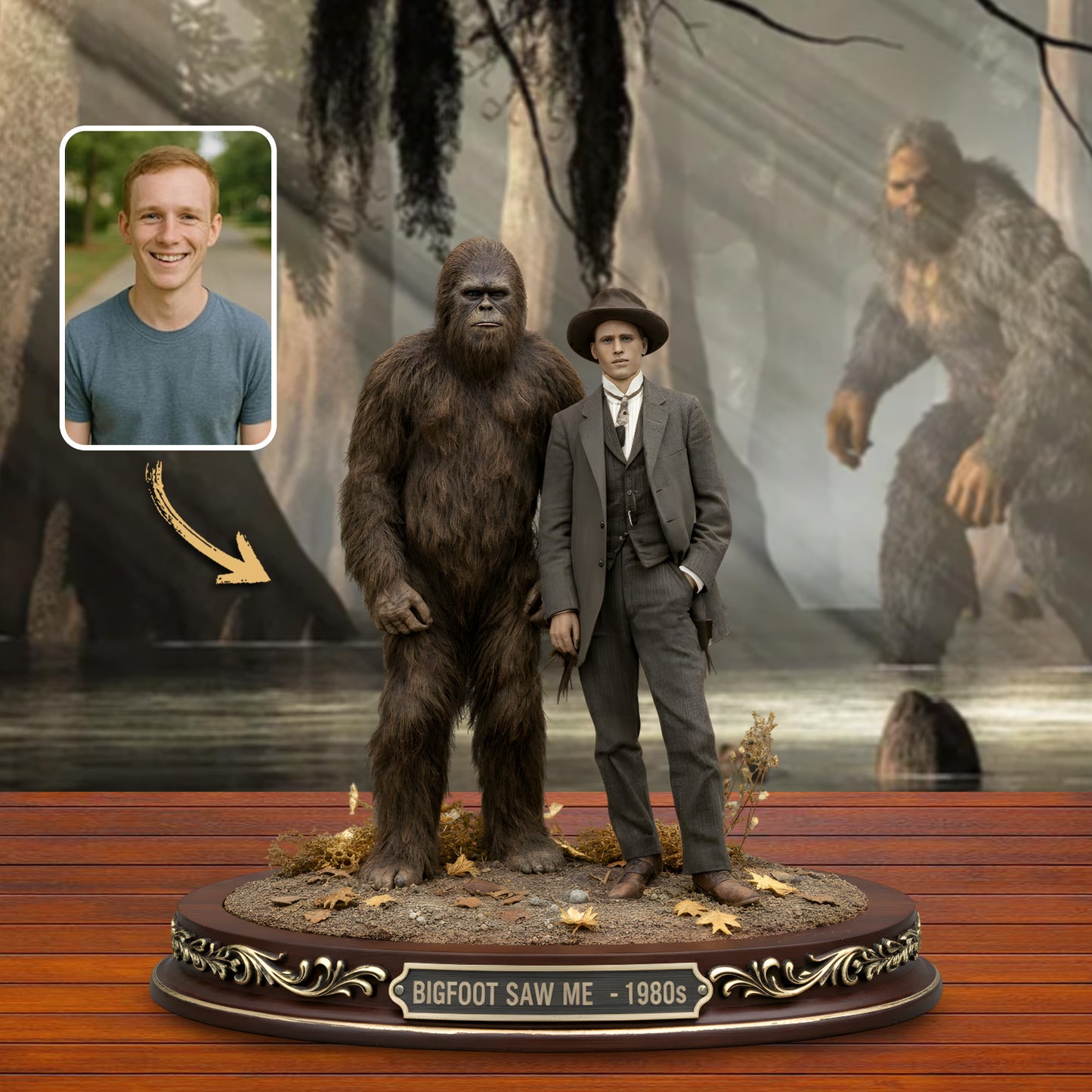 Me & My Hairy Buddy – Personalized Bigfoot Acrylic Plaque