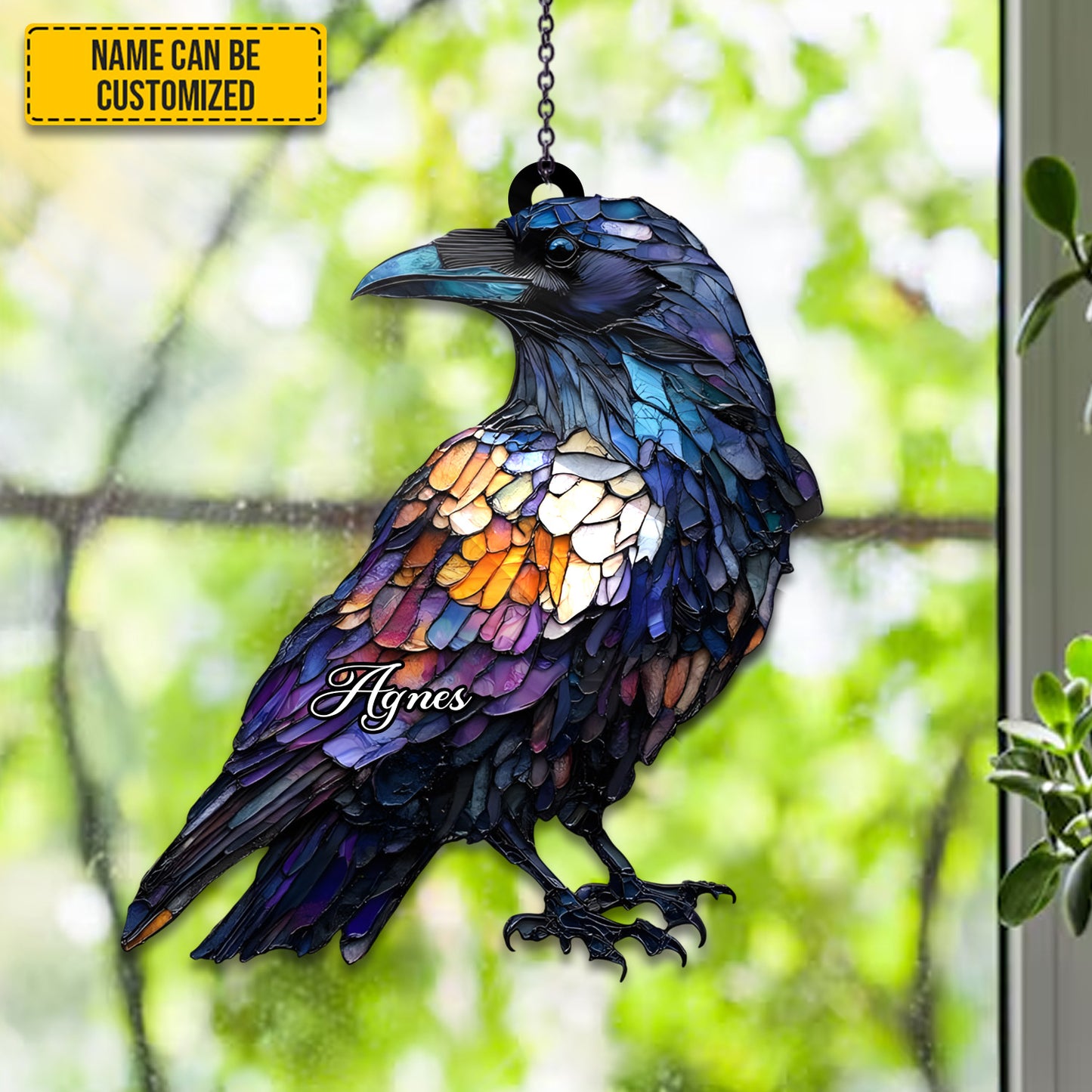 Silent Raven - Personalized Acrylic Window