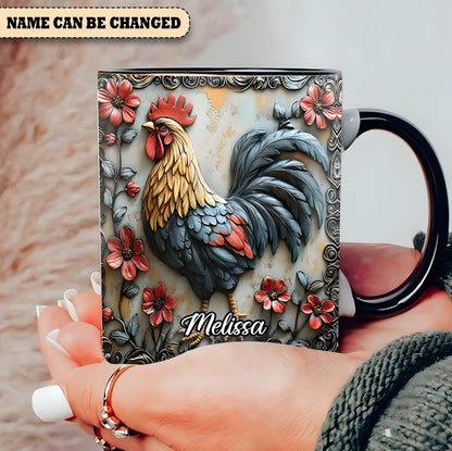 Chicken Accent Mug - Personalized Accent Mug