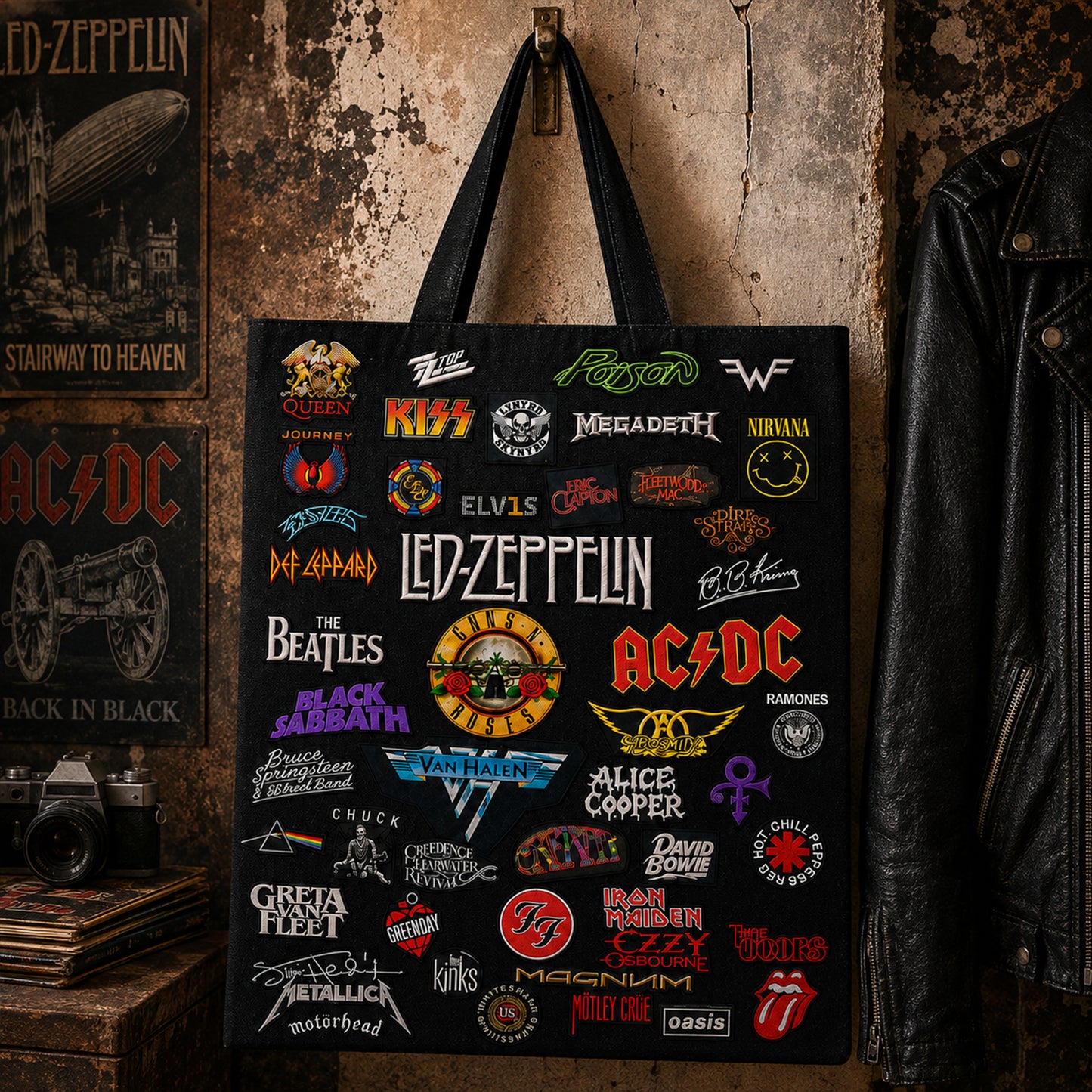 Rock Lovers - Classic Rock  Legends Editions Tote Bag Version 3