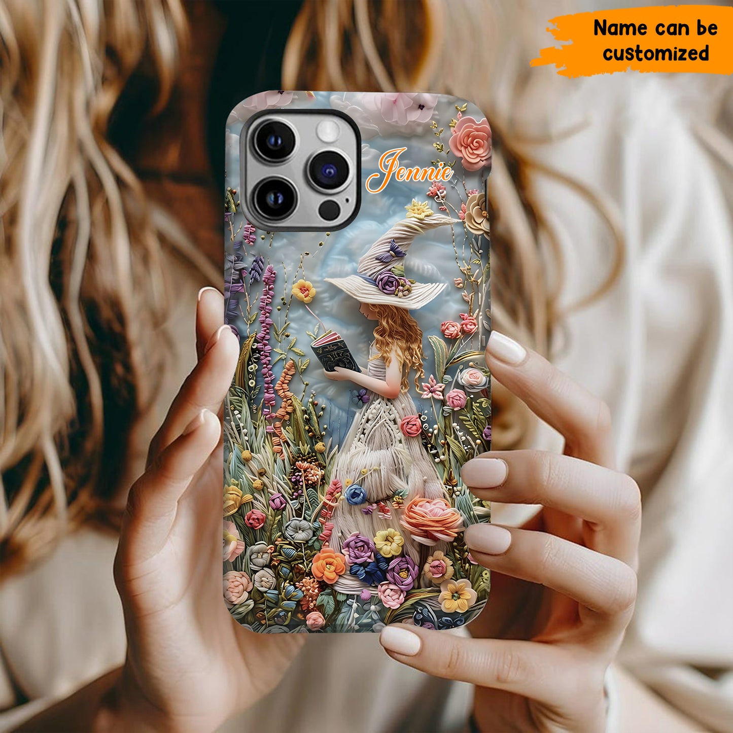 Beautiful Witch Flowers - Personalized Witch Phone Case