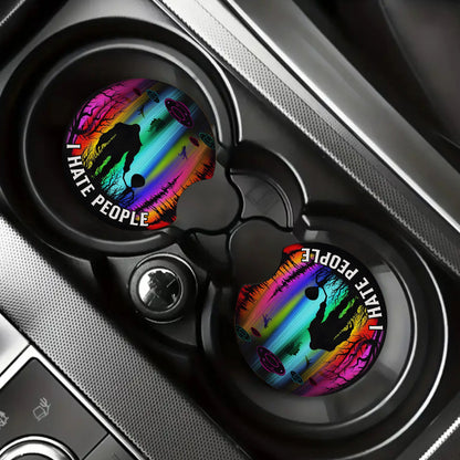 "I Hate People" Bigfoot With Alien Car Coaster