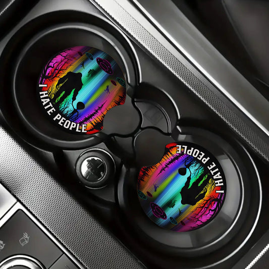 "I Hate People" Bigfoot With Alien Car Coaster