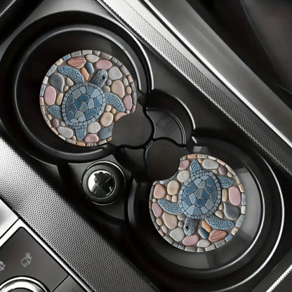 Sea Turtles Mini Decorative Car Coaster