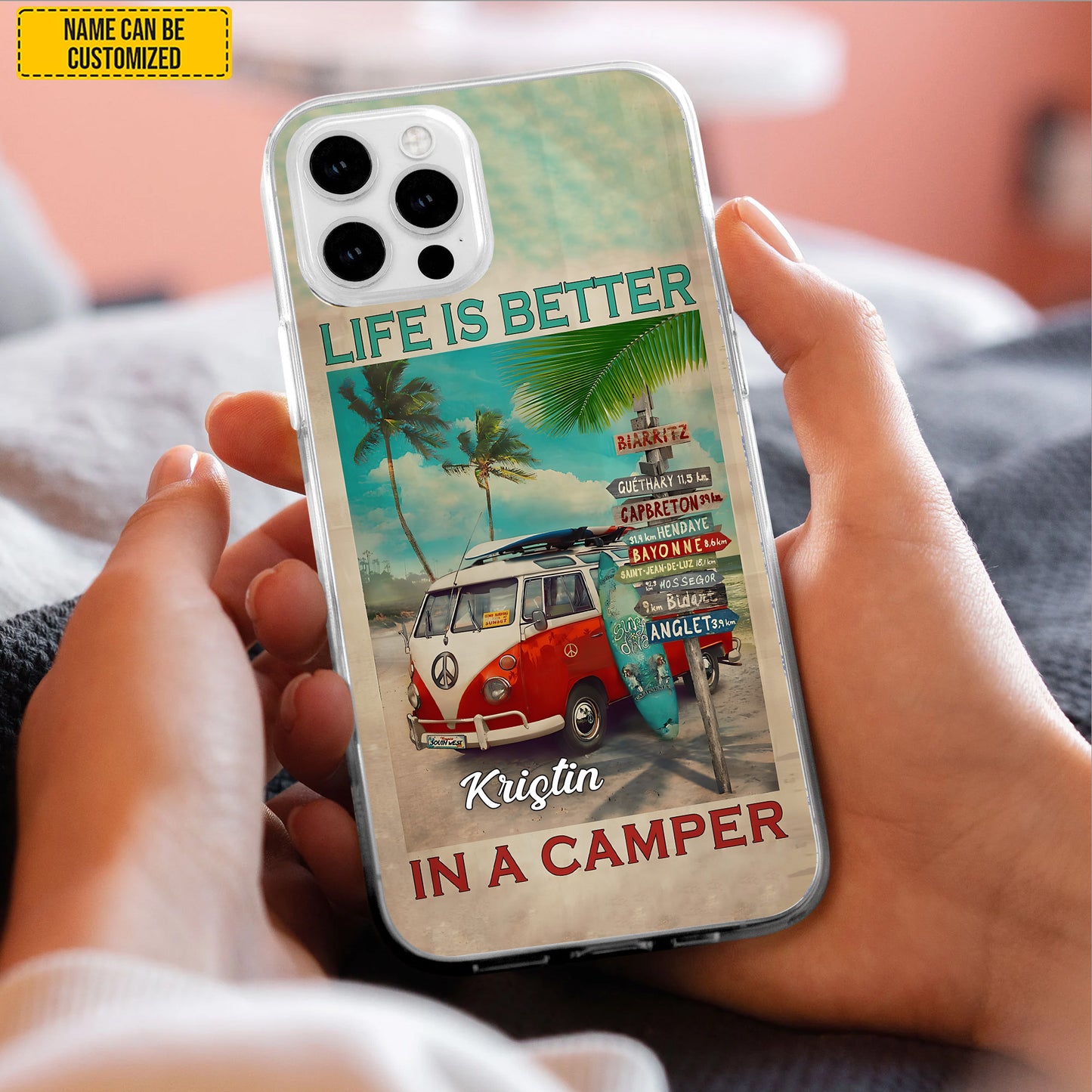 Personalized Vintage Camping Phone Case