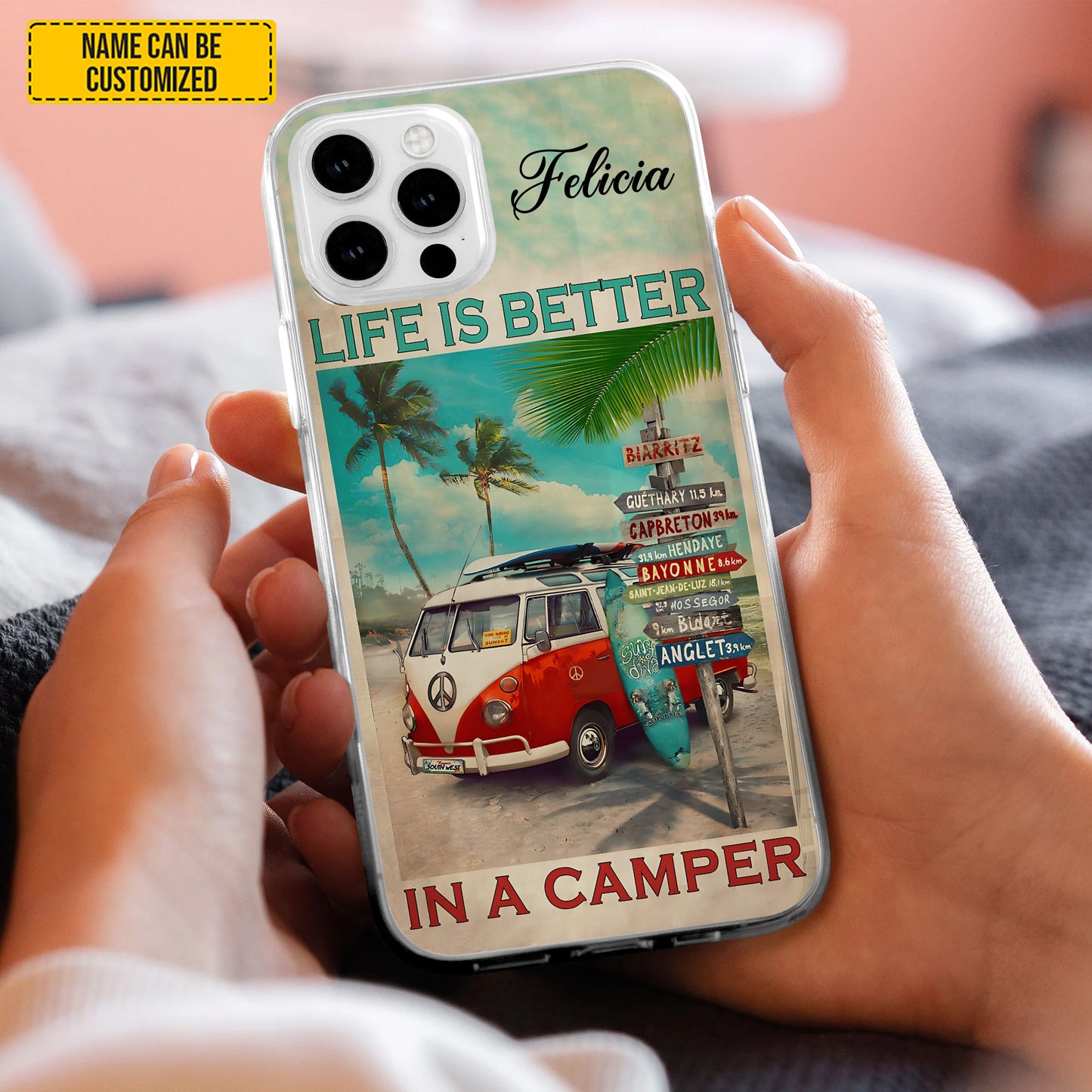 Personalized Vintage Camping Phone Case
