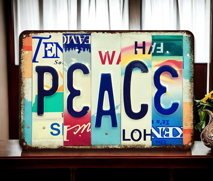 Peace - Metal Sign