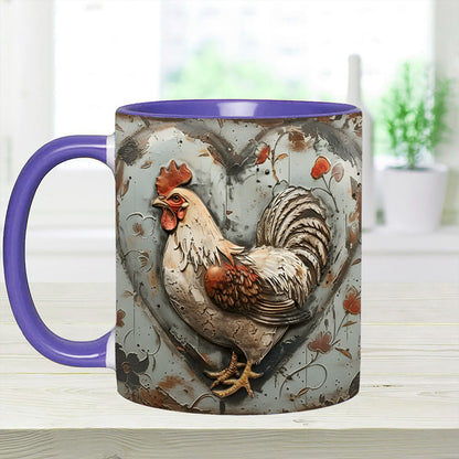Chicken - Personalized Chicken Accent Mug
