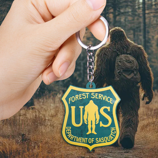 US Forest Service – Sasquatch Division Keychain