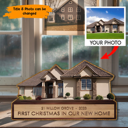 House Acrylic Plaque , Wooden Standee Customized, Personalized Shape