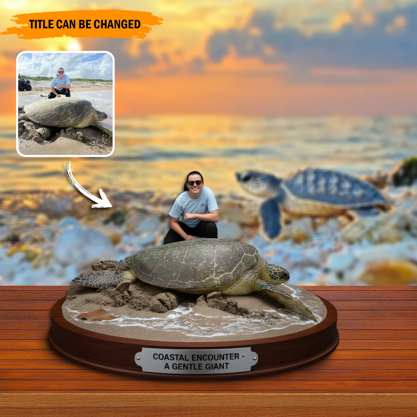 Sea Turtles & Me – Personalized Best Friend Acrylic Plaque