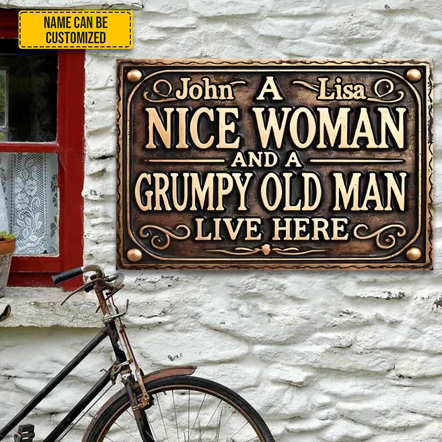 Couple Funny - Personalized Metal Sign