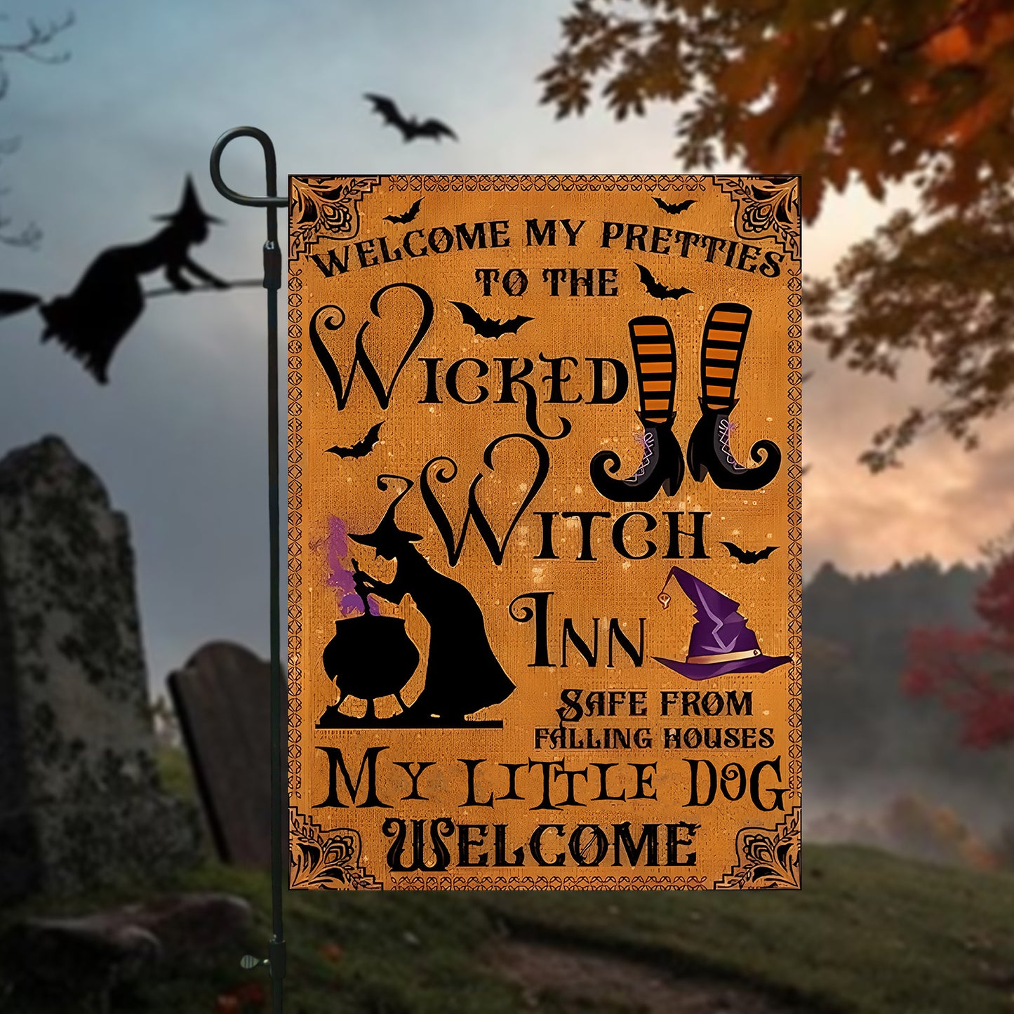 Welcome to the Wicked - Halloween Garden Flag, House Flag
