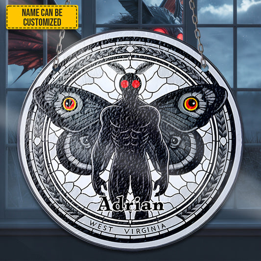 Mothman Personalized Stained Glass Suncatcher