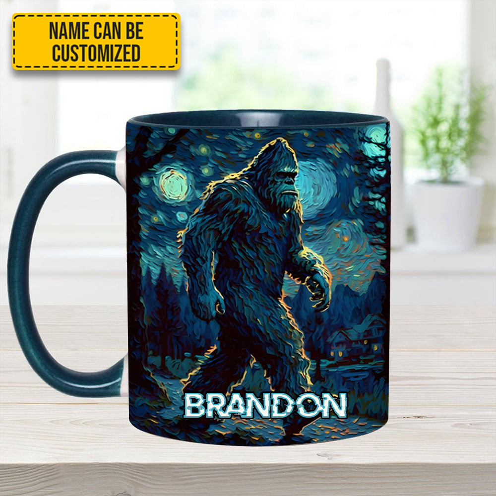 Night Walker - Personalized Bigfoot Accent Mug