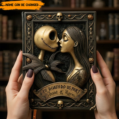 Personalized Gothic Couple Leather Journal