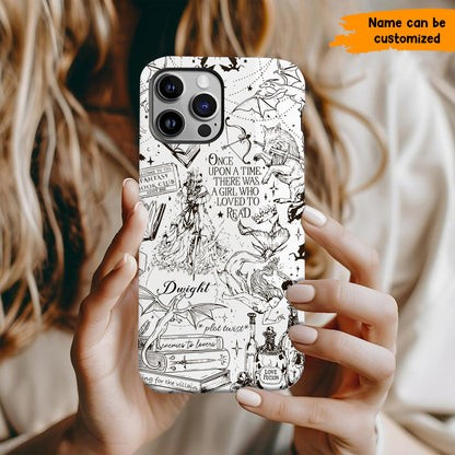 Personalized Fantasy Book Phone Case - Book Lover Gift