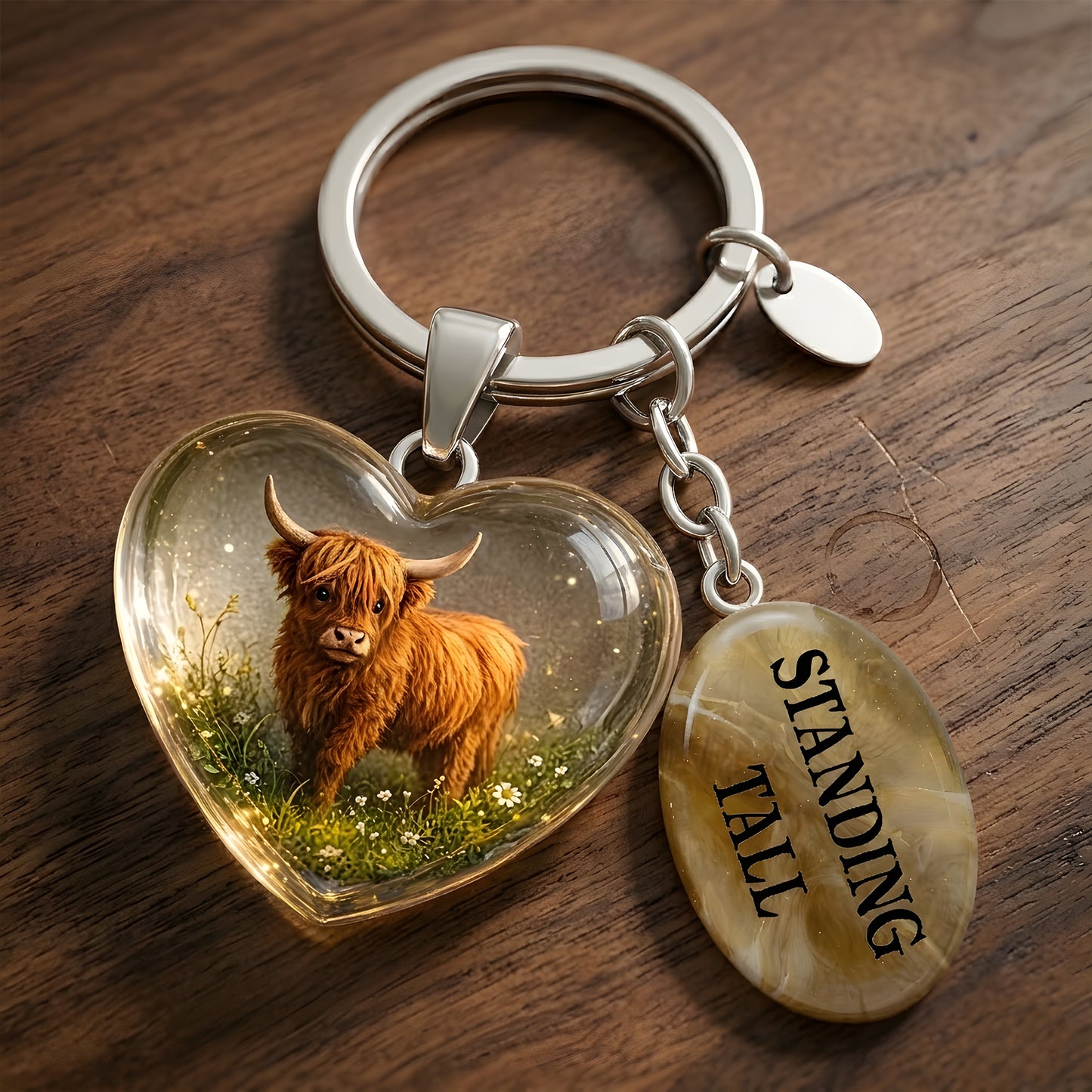 Cute Highland Cow Keychain Gift Set