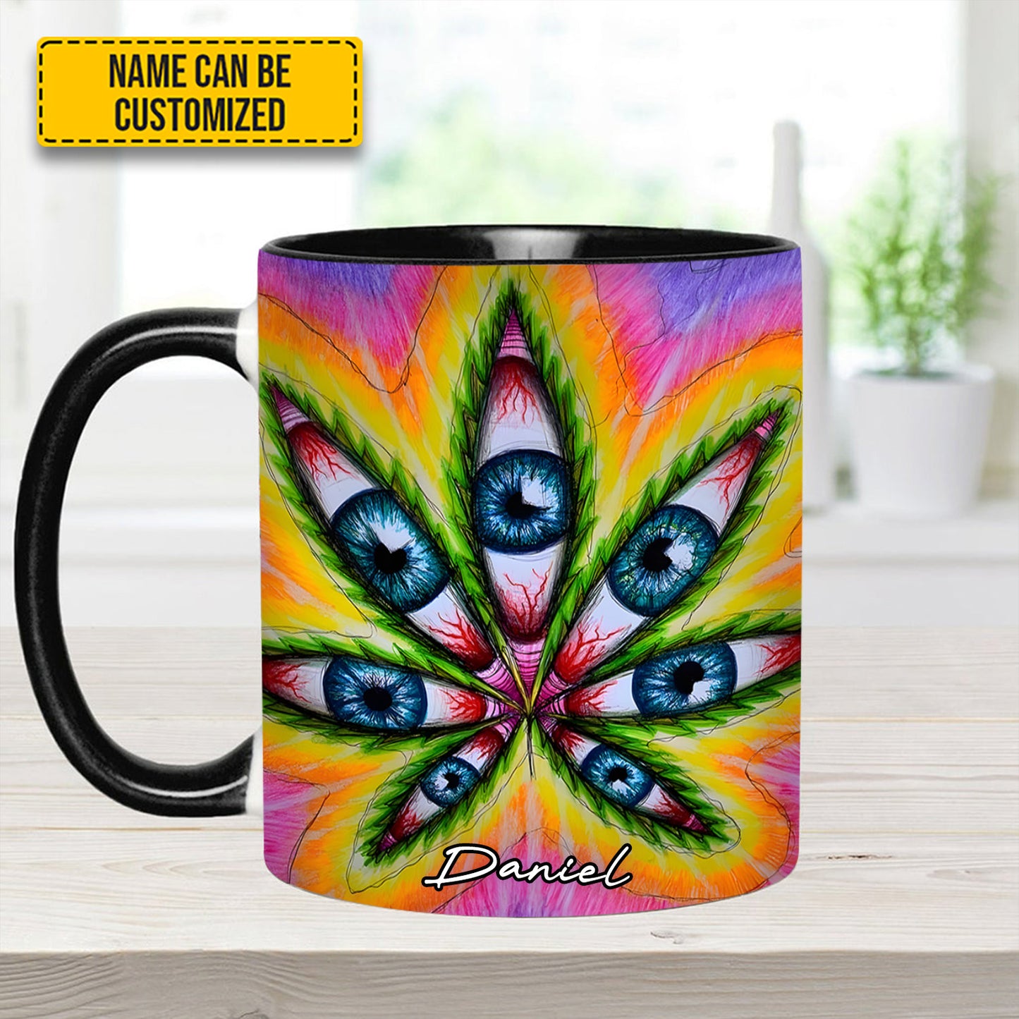 Vision Leaf – Personalized Psychedelic Accent Mug