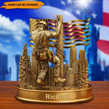 Lineworker Pride – Personalized Lineman Acrylic Plaque