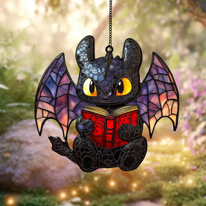 Dragon and Book - Personalized Acrylic Window