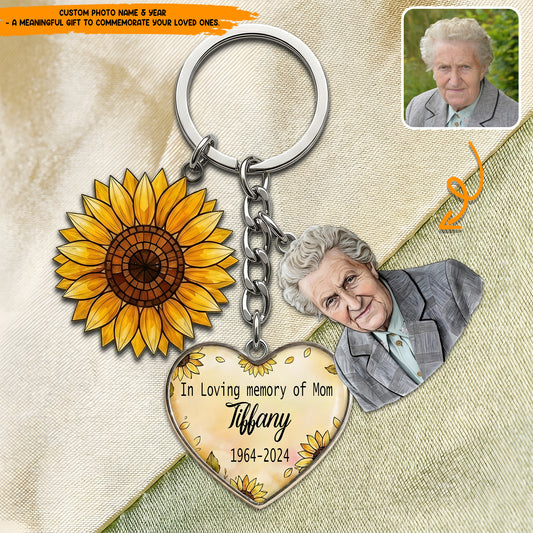 Personalized Memorial Custom Photo Keychain