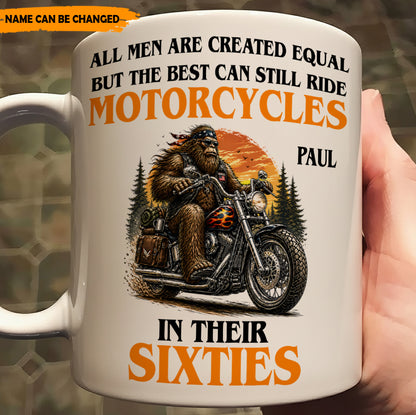 The Best Still Ride In Their Sixties – Personalized Biker White Mug