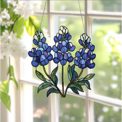 Texas Bluebonnet Window Hanging Acrylic