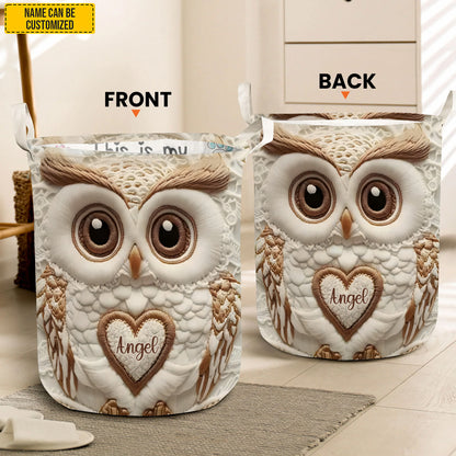 Cute Owl – Personalized Owl Laundry Hamper