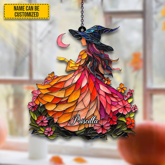 Witch Suncatcher Arcylic window - Personalized Witch Acrylic Window